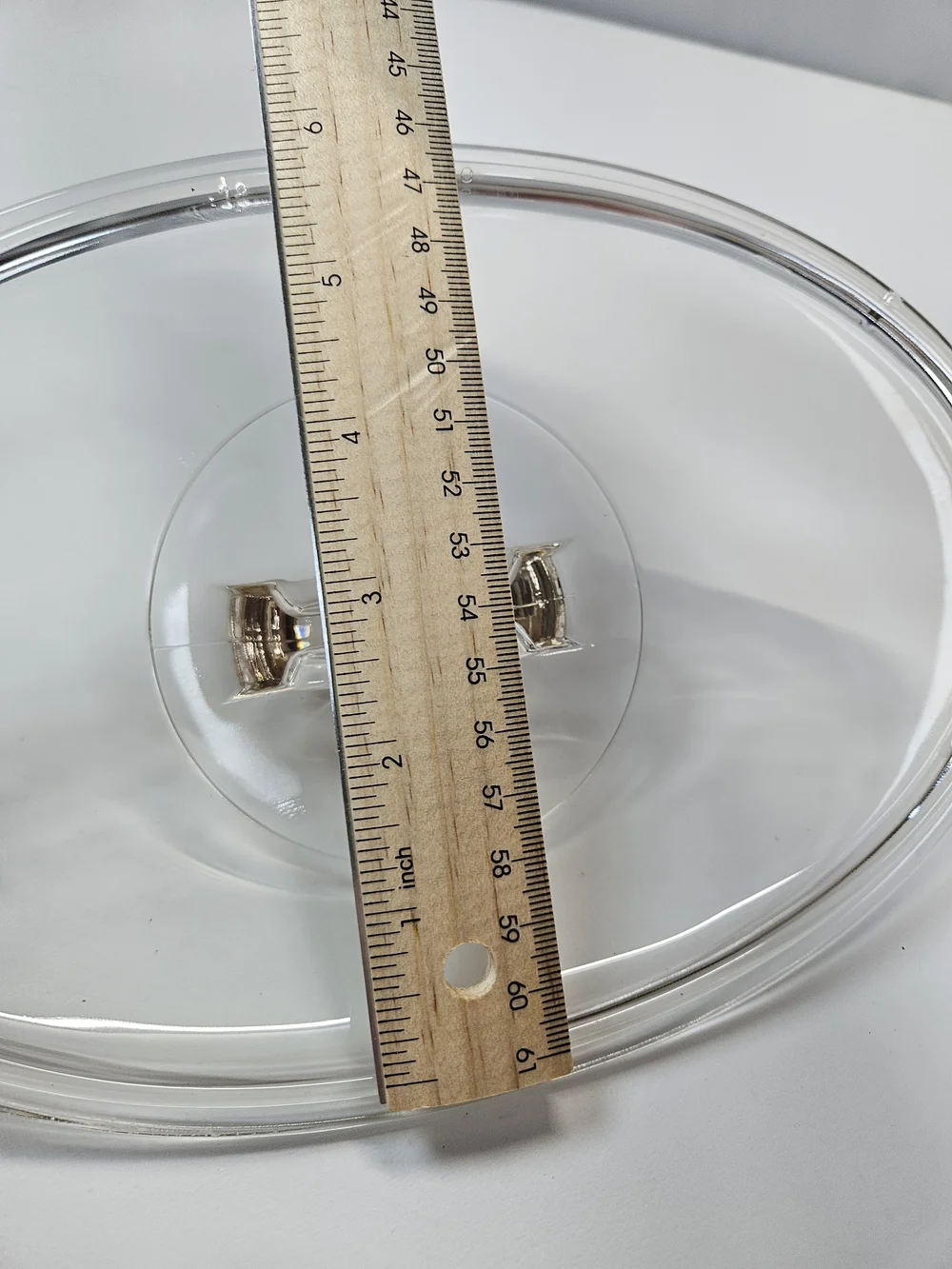 Vintage Pyrex L-31-C Clear Glass Replacement Lid Oval Casserole Corning Ware